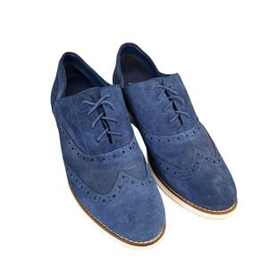 COLE HAAN Woman’s Shoes WO3411 Size 10 Navy Blue Oxfords